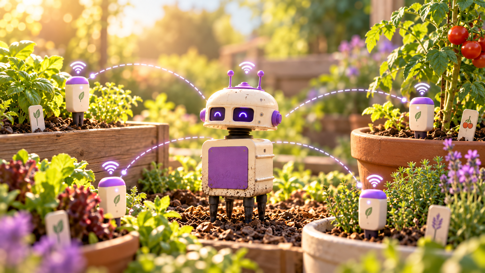 GroveBot wireless soil probe network